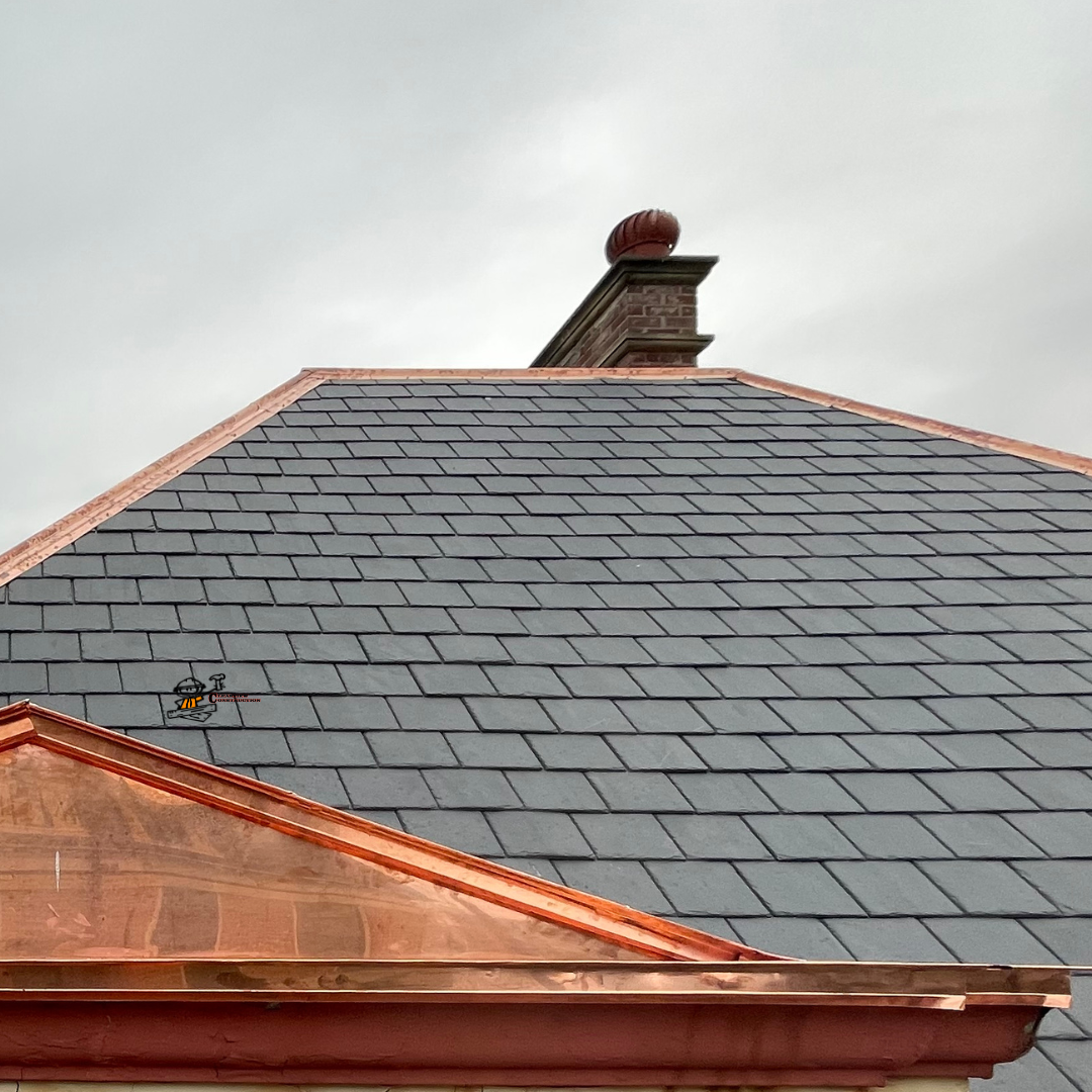 10 Slate roof with copper detailing, Clearview Construction client photograph